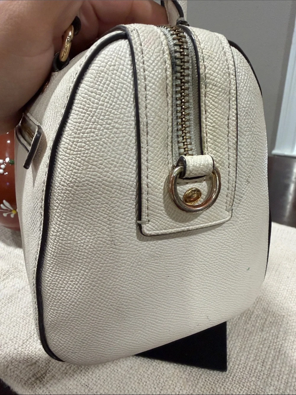 Coach Rowan pebble Leather hand bag